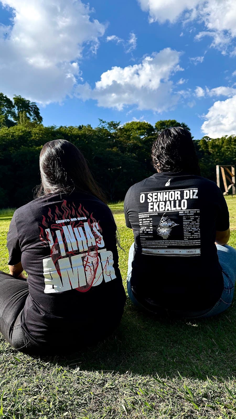 Camiseta Cristo em Suas Linhas — back