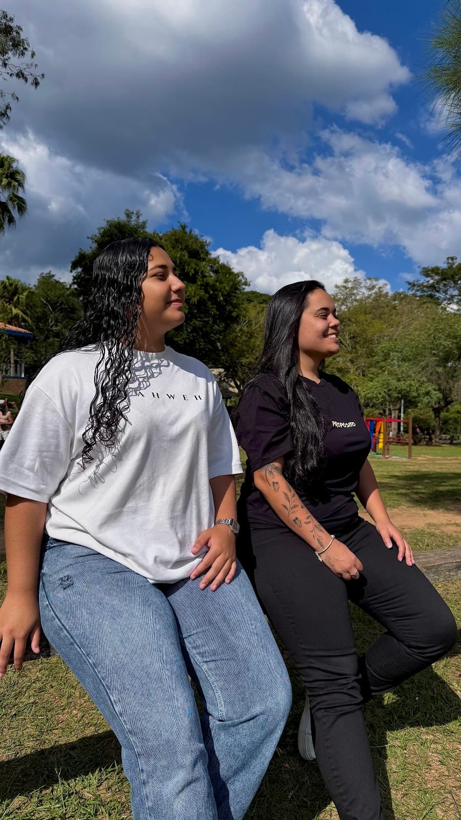 Camiseta Cristo em Suas Linhas — model